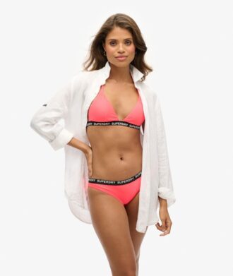Top de bikini elástico triangular