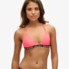 Top de bikini elástico triangular