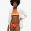 Top de bikini tipo bralette elástico