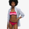 Top de bikini tipo bralette elástico