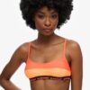 Top de bikini tipo bralette elástico