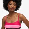 Top de bikini tipo bralette elástico