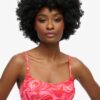 Top de bikini tipo bralette estampado