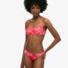 Top de bikini tipo bralette estampado
