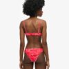 Top de bikini tipo bralette estampado