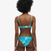 Top de bikini tipo bralette estampado