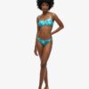 Top de bikini tipo bralette estampado