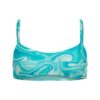 Top de bikini tipo bralette estampado
