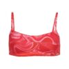 Top de bikini tipo bralette estampado