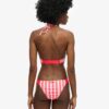 Top de bikini triangular a rayas