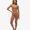 Top de bikini triangular con espalda cruzada