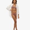Top de bikini triangular con espalda cruzada