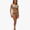 Top de bikini triangular con logotipo