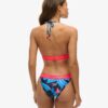 Top de bikini triangular con logotipo