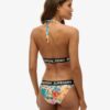 Top de bikini triangular con logotipo