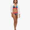 Top de bikini triangular con logotipo