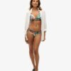 Top de bikini triangular con logotipo