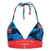 Top de bikini triangular con logotipo