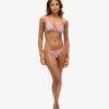Top de bikini triangular con tiras