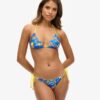 Top de bikini triangular con tiras