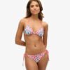 Top de bikini triangular con tiras