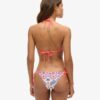 Top de bikini triangular con tiras