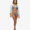 Top de bikini triangular con tiras