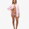 Top de bikini triangular con tiras
