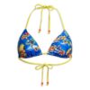 Top de bikini triangular con tiras