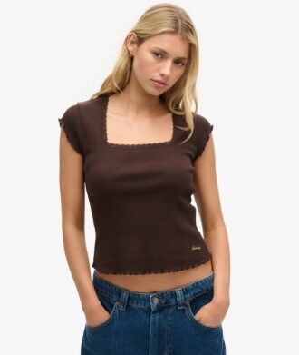 Top de cuello cuadrado Athletic Essentials