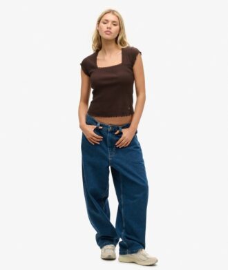Top de cuello cuadrado Athletic Essentials