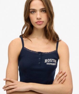 Top de tirantes con estampado y botones de Athletic Essentials