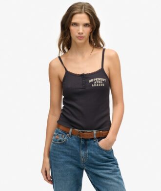 Top de tirantes con estampado y botones de Athletic Essentials