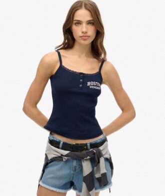 Top de tirantes con estampado y botones de Athletic Essentials