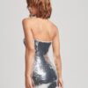 Vestido ajustado bandeau con lentejuelas Vestido ajustado bandeau con lentejuelas