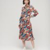 Vestido camisero midi estampado Vestido camisero midi estampado