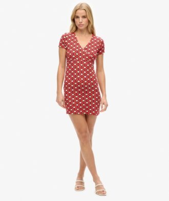 Vestido corto estampado