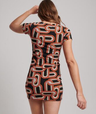 Vestido corto estampado