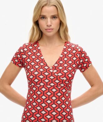 Vestido corto estampado