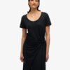 Vestido cruzado midi de hilo irregular Vestido cruzado midi de hilo irregular