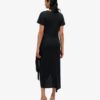 Vestido cruzado midi de hilo irregular Vestido cruzado midi de hilo irregular