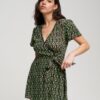 Vestido cruzado mini Vintage