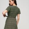Vestido cruzado mini Vintage