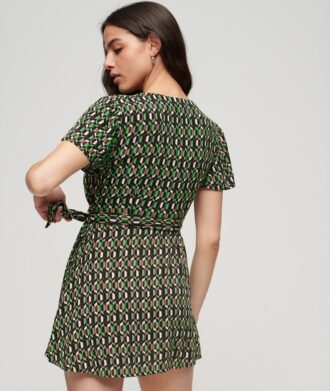 Vestido cruzado mini Vintage