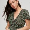 Vestido cruzado mini Vintage