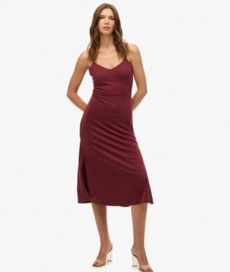 Vestido de jersey con espalda abierta