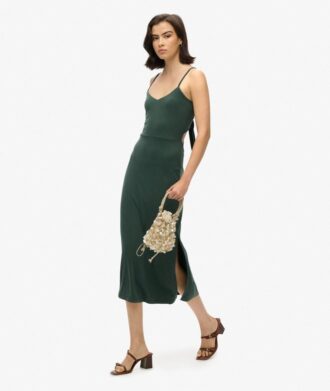 Vestido de jersey con espalda abierta