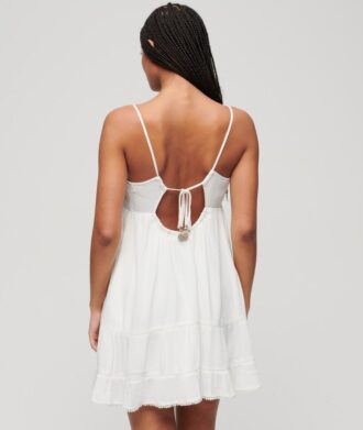 Vestido de playa mini con tirantes