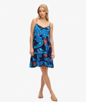 Vestido de playa mini con tirantes