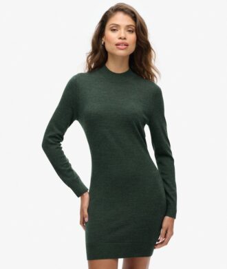 Vestido de punto de merino de manga larga